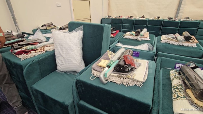 ޙާޖީން މިރޭ މިނާއަށް، ޓެންޓުތަކުގެ އިންތިޒާމްތައް ނިމިފައި
