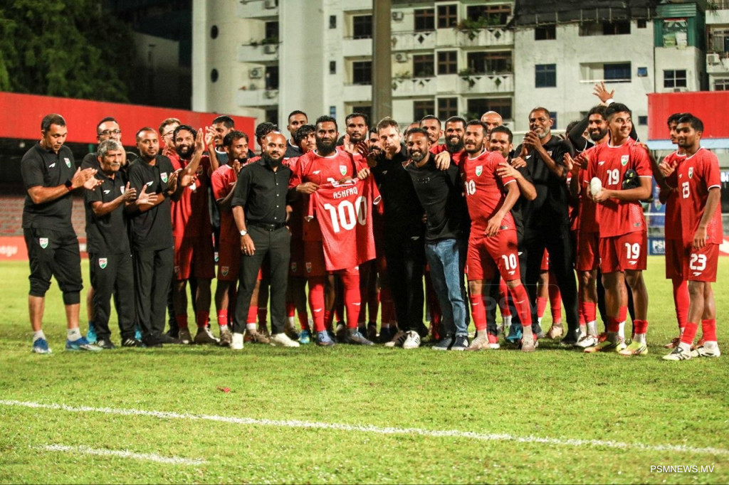 އަޝްފާގް ޤައުމަށް 100 މެޗު