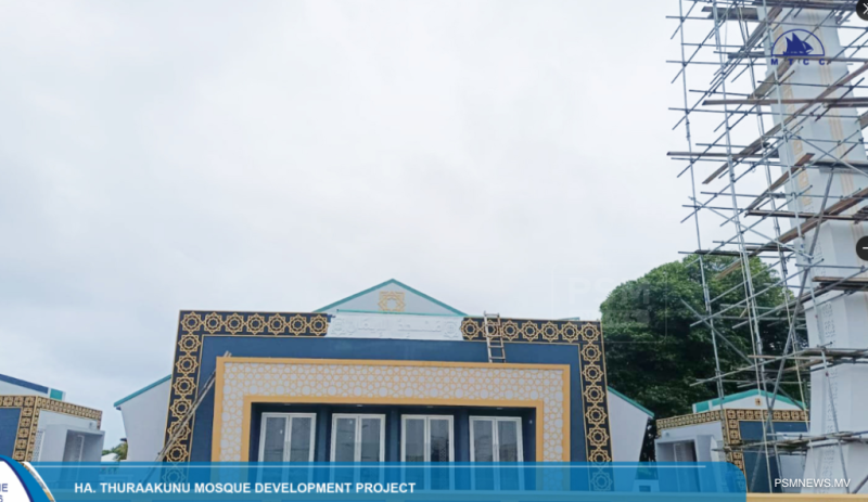 ތުރާކުނުގައި ސަރުކާރުން ބިނާކުރާ އައު މިސްކިތުގެ މަސަައްކަތް ނިމެނީ