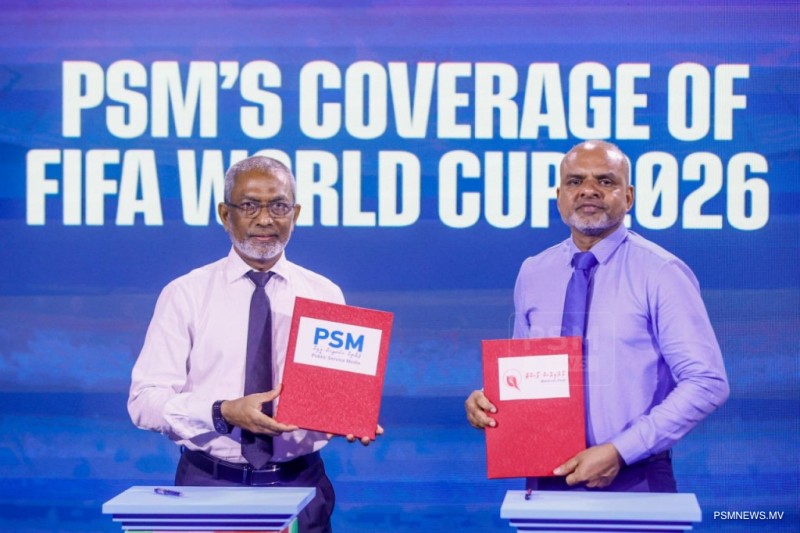 ވޯލްޑް ކަޕް ކަވަރޭޖުގެ މެއިން ސްޕޮންސަރަކަށް މޯލްޑިވްސް ޕޯސްޓް
