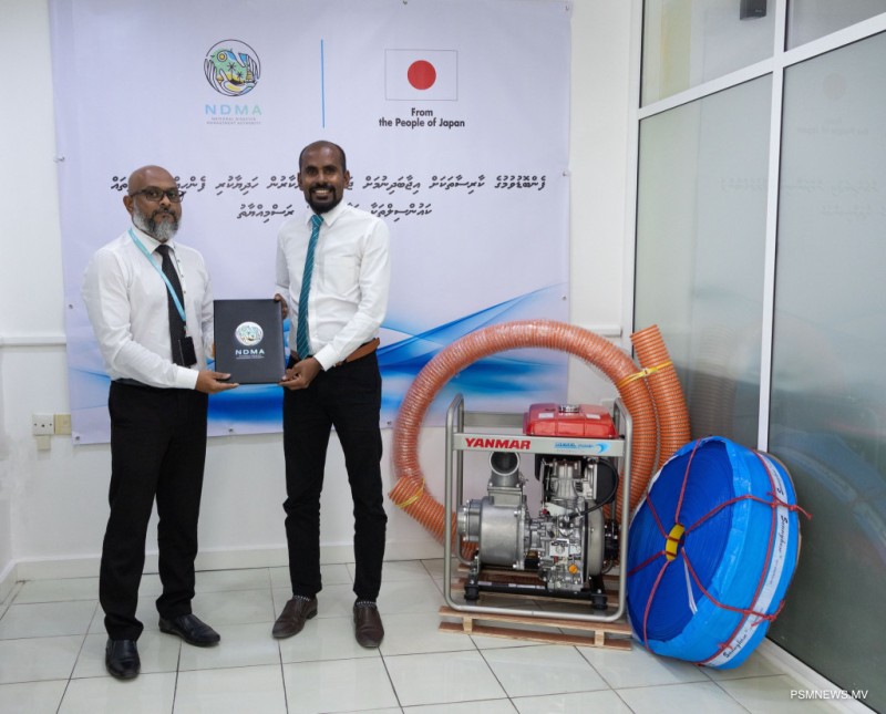 ޖަޕާނުން ހަދިޔާކުރި ފެންހިންދާ ޕަންޕުތައް ހަވާލުކުރަން ފަށައިފި