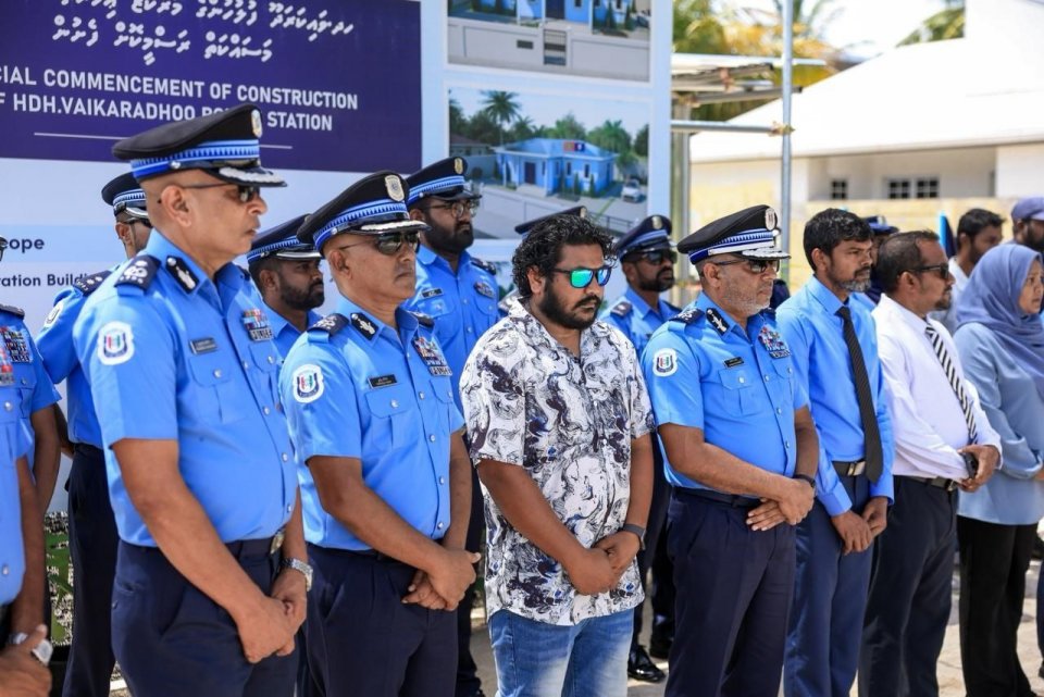 ވައިކަރަދޫގައި އިމާރާތްކުރާ ޕޮލިސް ސްޓޭޝަނުގެ އަމަލީ މަސައްކަތް ފަށައިފި