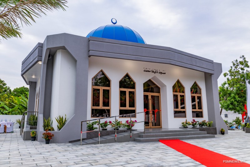 އައްޑޫ ސިޓީ ހުޅުދޫގައި ބިނާ ކުރި އައު މިސްކިތް ހުޅުވައިފި