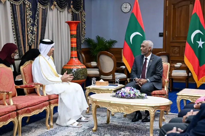 ގަތަރުގެ އައު ސަފީރުގެ ފަތްކޮޅު ރައީސަށް އަރުވައިފި