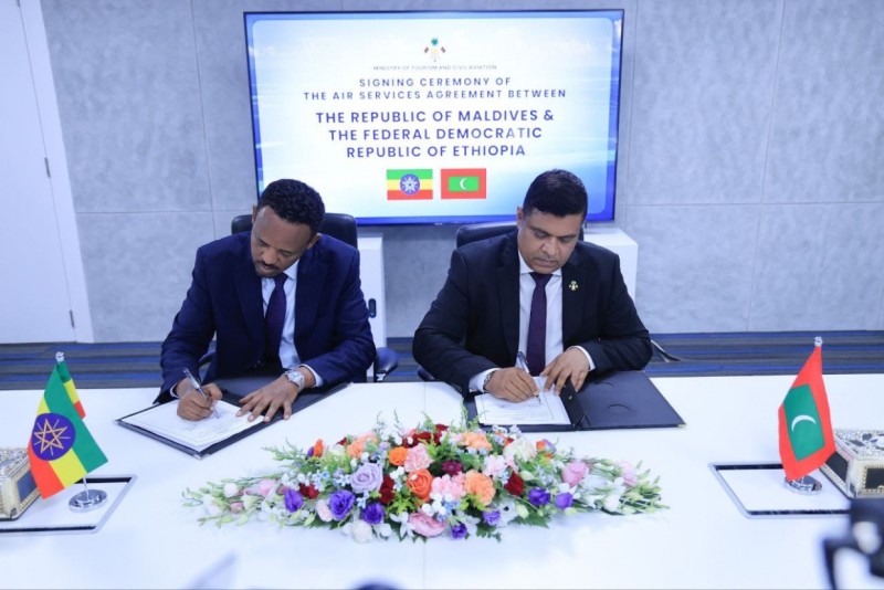 ރާއްޖެއާއި އިތިއޯޕިއާއާ ދެމެދު ސީދާ ދަތުރުތައް ފަށަނީ