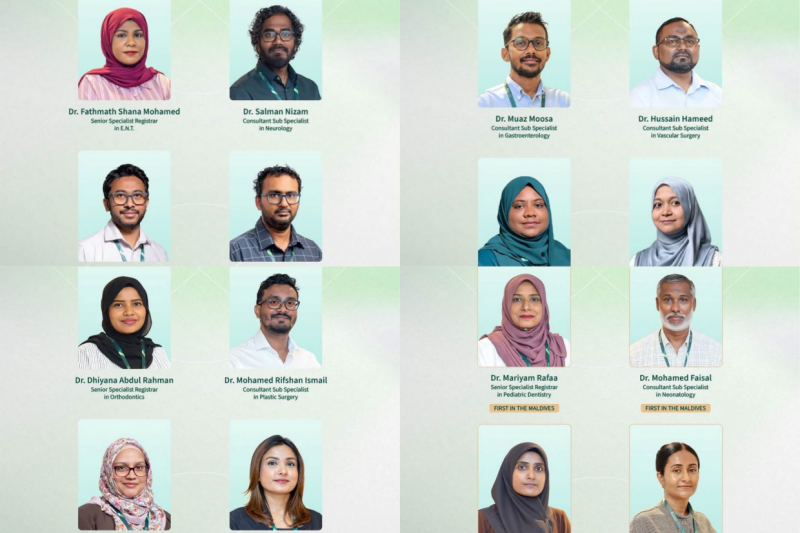 ސްޕެޝަލިސްޓް ތަމްރީނުތަކަށް ފަހު މި އަހަރު 16 ޑޮކްޓަރަކު އައިޖީއެމްއެޗާއި ދަރުމަވަންތައާ ގުޅިއްޖެ