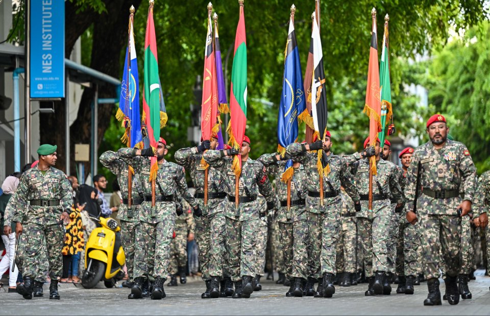 މިނިވަން ދުވަހުގެ އަސްކަރީ ހިނގާލުން މިރޭ ޖުމްހޫރީ މައިދާނުގައި