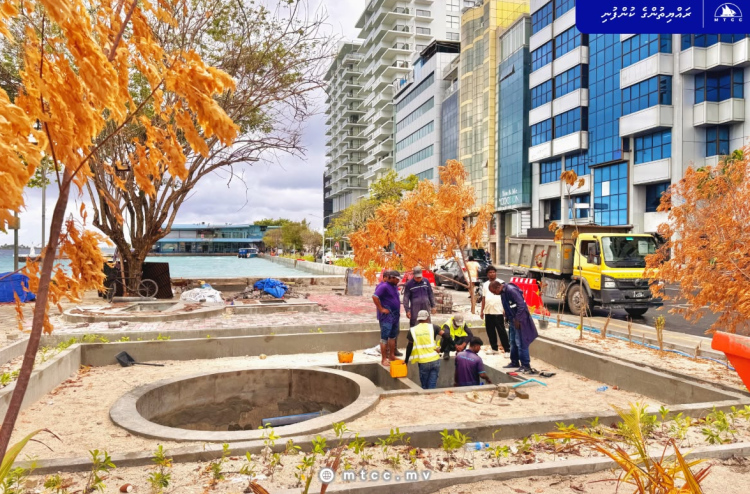 ބޭރު މަގުން އަލަށް ހުޅުވި ބައިގައި ޕަމްޕު ބެހެއްޓުމުގެ މަސައްކަތް އަންނަނީ ކުރަމުން: އެމްޓީސީސީ