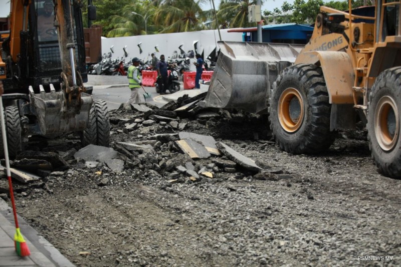 އަމީނީ މަގު މަރާމާތުގެ މަސައްކަތް ނޮވެންބަރަށް ނިންމަނީ