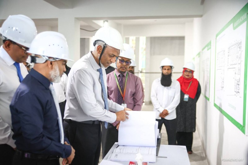 ޢަރަބިއްޔާ ސްކޫލްގެ މަސައްކަތް ޑިސެންބަރު މަހު ނިމޭނެ: ތަޢުލީމީ ވަޒީރު