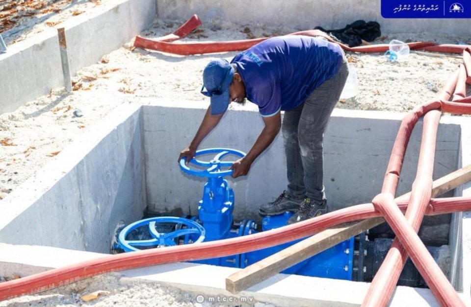 މަސްވެރިންގެ ޕާކުގައި ޤާއިމުކުރި ޕަމްޕްސްޓޭޝަން ބޭނުންކުރަން ފަށައިފި