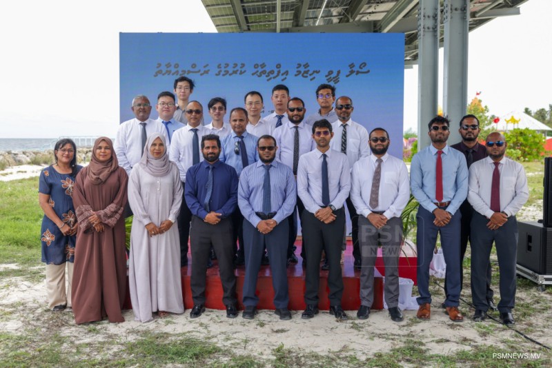 އޭދަފުށީގައި 1.2 މެގަވޮޓުގެ ސޯލާ ޕީވީ ނިޒާމު އިފްތިތާޙުކޮށްފި