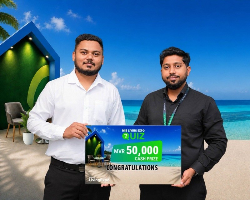 ލިވިން އެކްސްޕޯގައި އެމްއައިބީން ކުރިއަށް ގެންދިޔަ 50,000 ރުފިޔާ ލިބޭ ކުއިޒްގެ ނަސީބުވެރިޔާ ހޮވައިފި