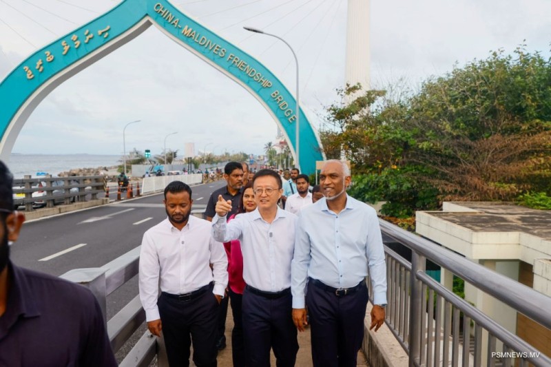 ޗައިނާ މޯލްޑިވްސް ފްރެންޑްޝިޕް ބުރިޖް؛ ރަޙުމަތްތެރިކަން ރަމްޒުކޮށްދޭ ވަރުގަދަ ނިޝާނެއް