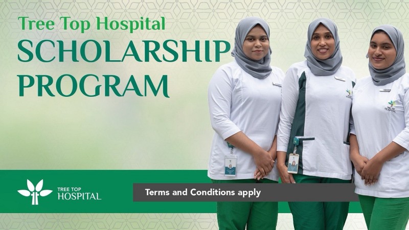 ޓްރީ ޓޮޕް ހޮސްޕިޓަލުން ނާސިން ސްކޮލަޝިޕް ފުރުސަތުތައް ހުޅުވާލައިފި