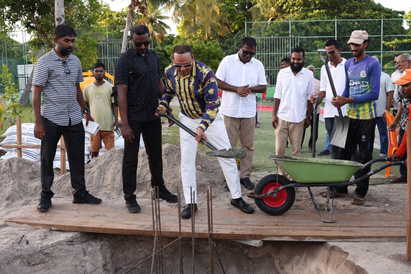 ޒަމާނީ ފެންވަރަށް ތަރައްޤީކުރާ ''ސަން ސިޔާމް ސްޕޯޓްސް ކޮމްޕްލެކްސް'' ގެ މަސައްކަތް ކުޑަފަރީގައި ފަށައިފި
