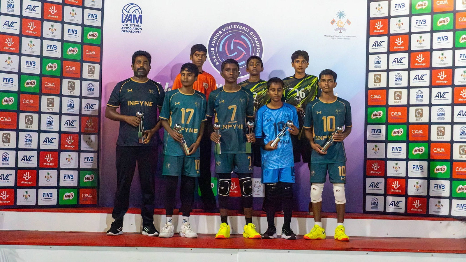 ވޮލީ ޖޫނިއާ ޗެމްޕިއަންޝިޕް: 14 އަހަރުން ދަށުގެ ދެ ޑިވިޝަންގެ ތަށި އދ. އަތޮޅު ސްކޫލަށް
