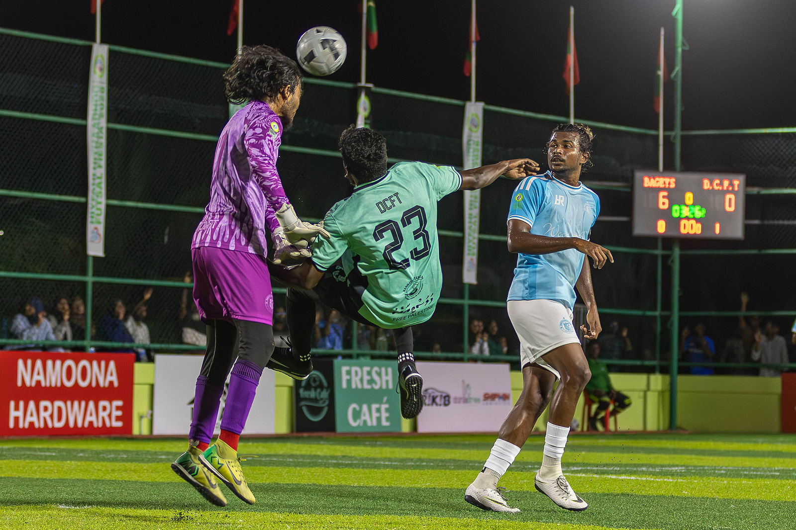 ހިތްފަހި ހިތާދޫ ފުޓްސެލް ފިއެސްޓާ: ބަގޭސްގެ ލަނޑު ގޯންޏެއް، ވަރިހަމަ ޕްލަސް އާއި ބީއެސްސީ ލެޖެންޑްސް މެޗު އެއްވަރު