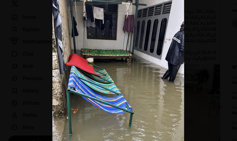 ދެކުނުގެ އަތޮޅުތަކަށް ބޯކޮށް ވާރޭވެހި، ފޭދޫގެ 30 ގެއަކަށް ފެންވަދެ ގެއްލުންވެއްޖެ