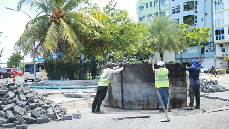 ބޮޑުތަކުރުފާނު މަގު ތަރައްގީކުރުމުގެ 3 ވަނަ ފިޔަވަހީގެ ދަށުން ވެސްޓް ޕާކް ސަރަހައްދު ތަރައްގީކުރުމުގެ މަސައްކަތް ފަށައިފި