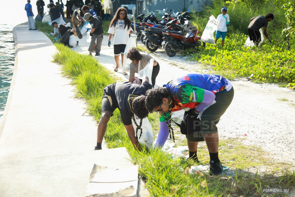 ވޯލްޑް ކްލީންއަޕް ޑޭ ހަރަކާތުން 280 ކިލޯ އަށްވުރެ ގިނަ ކުނި އެއްކުރި