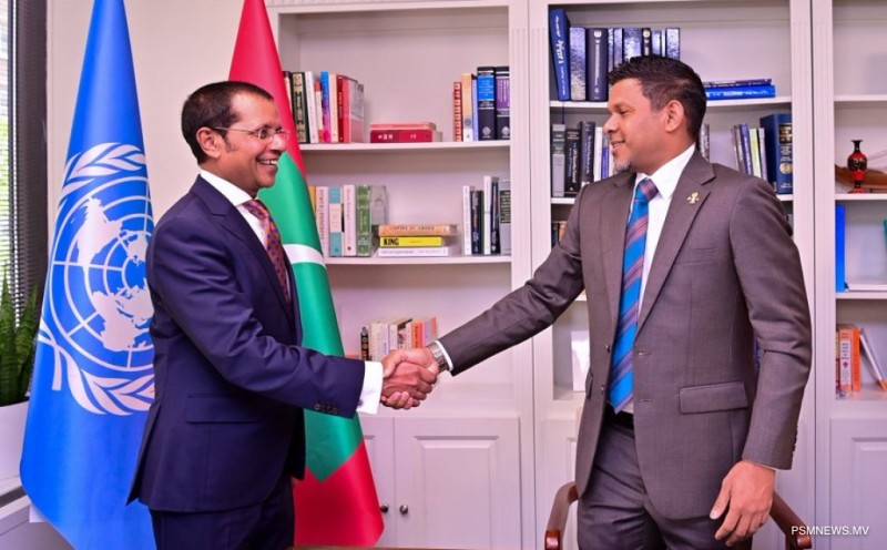 އދ.ގެ ރާއްޖޭގެ ދާއިމީ މިޝަންއަށް ނައިބު ރައީސް ޒިޔާރަތްކުރައްވައިފި