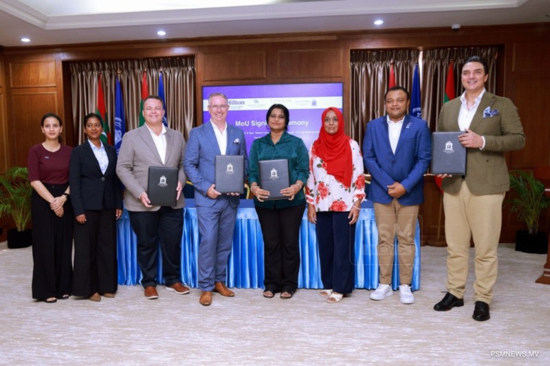 އެމްއެންޔޫއާއި ހިލްޓަންގެ 3 ރިސޯޓަކާއެކު ވެފައިވާ އެއްބަސްވުން އައުކޮށްފި