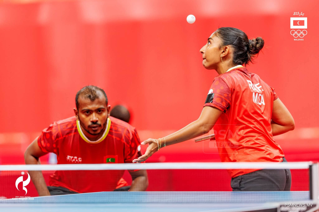 އޭޝިއަން ގޭމްސް: ފުރަތަމަ ފަހަރަށް ރާއްޖެ މިކްސްޑް ޑަބަލްސް އިވެންޓުގެ ގަދަ 16ގައި ވާދަކޮށްފި