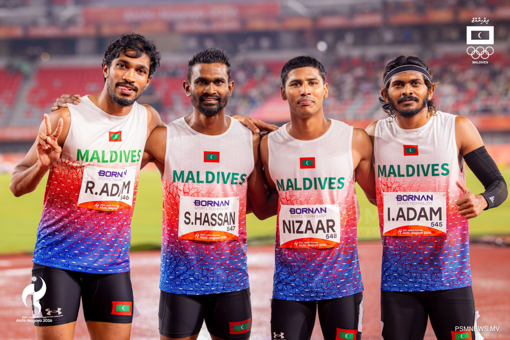 އޭޝިއަން ގޭމްސް: ފިރިހެނުންގެ 100 މީޓަރު ރިލޭގައި ދިވެހި ޓީމު ދުވެފި