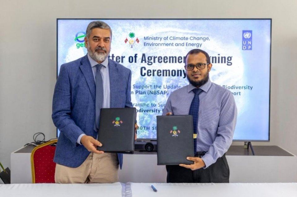 ތިމާވެށި ޙިމާޔަތްކުރުމަށް ޔޫއެންޑީޕީއާއެކު އެއްބަސްވުމެއް